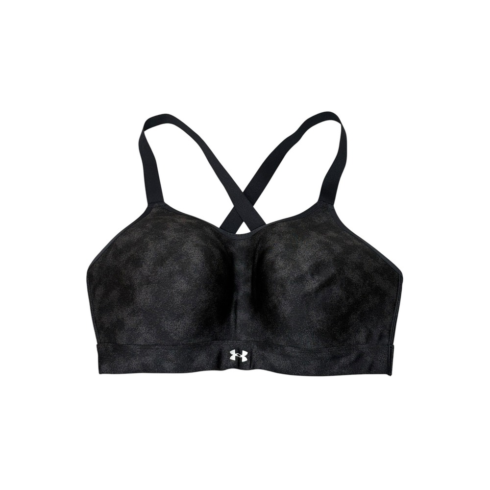 Under Armour Infinity High Sports Bra Black Heather Womens 1X